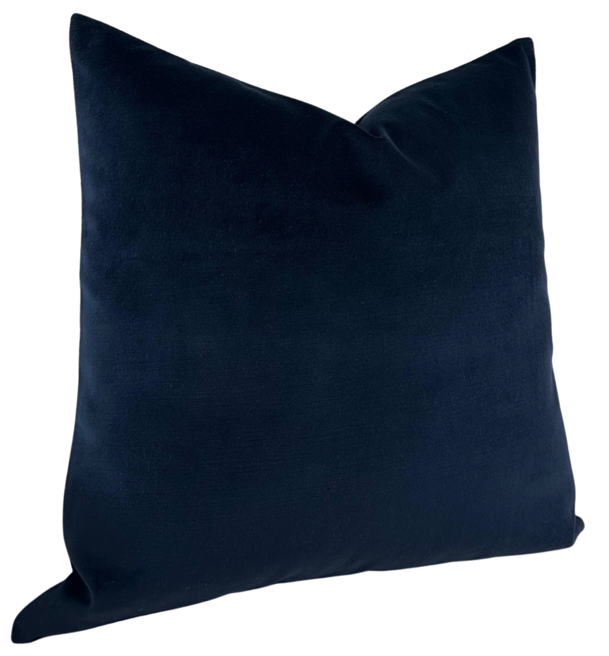 Velvet Pillow Cover in Navy Blue