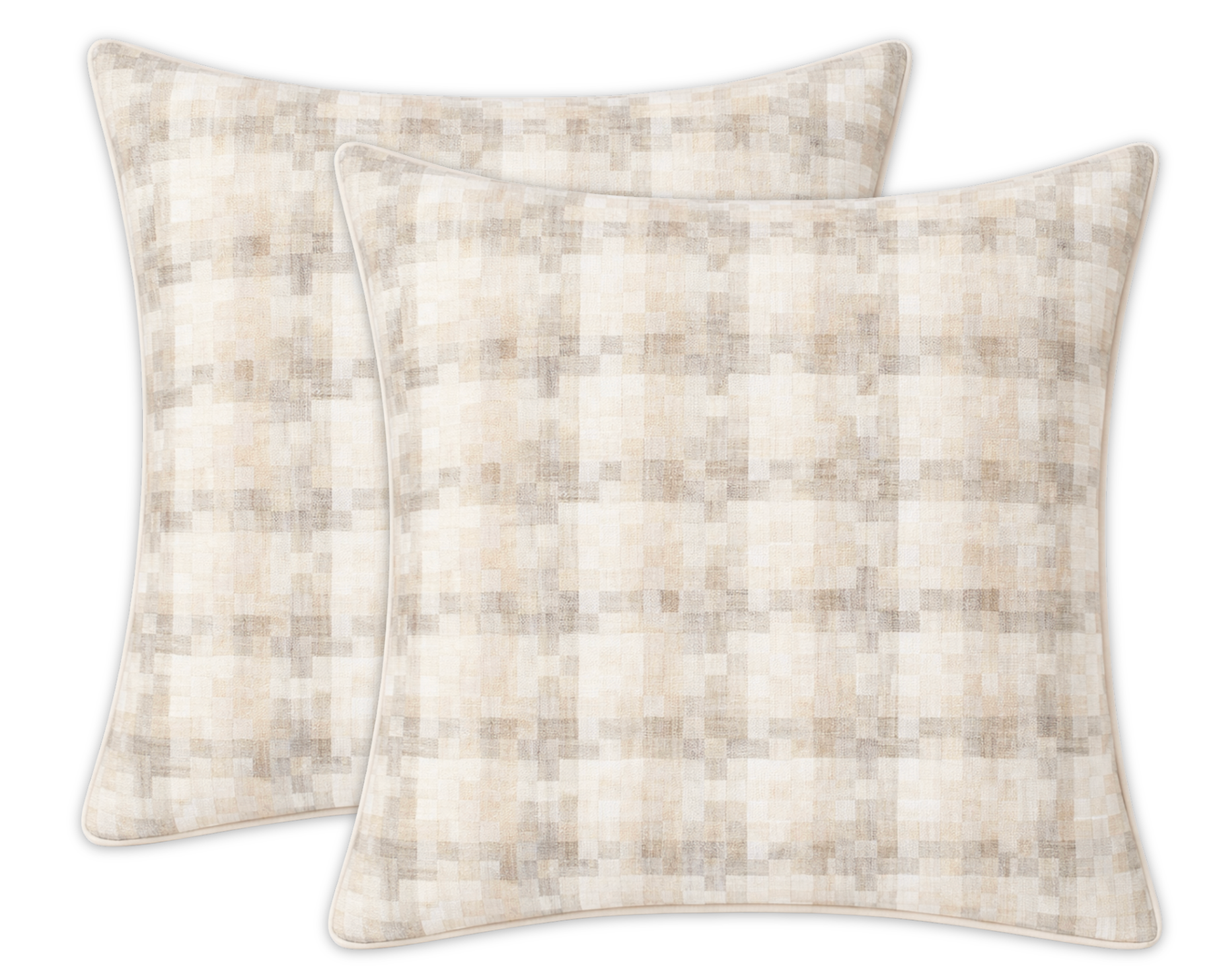 Boro Woven Pillow Cover in Natural, Schumacher Textiles
