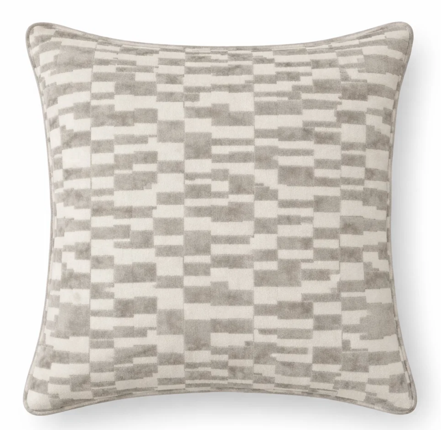 Mod Velvet Pillow Cover in Grey