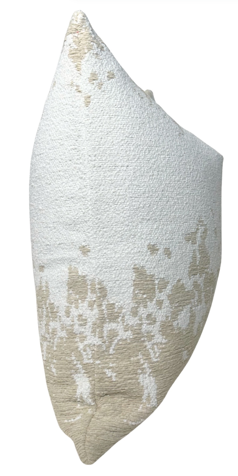 Dappled Stripe Pillow Cover in Oyster, Indoor Outdoor Pillow, Holly Hunt Textiles
