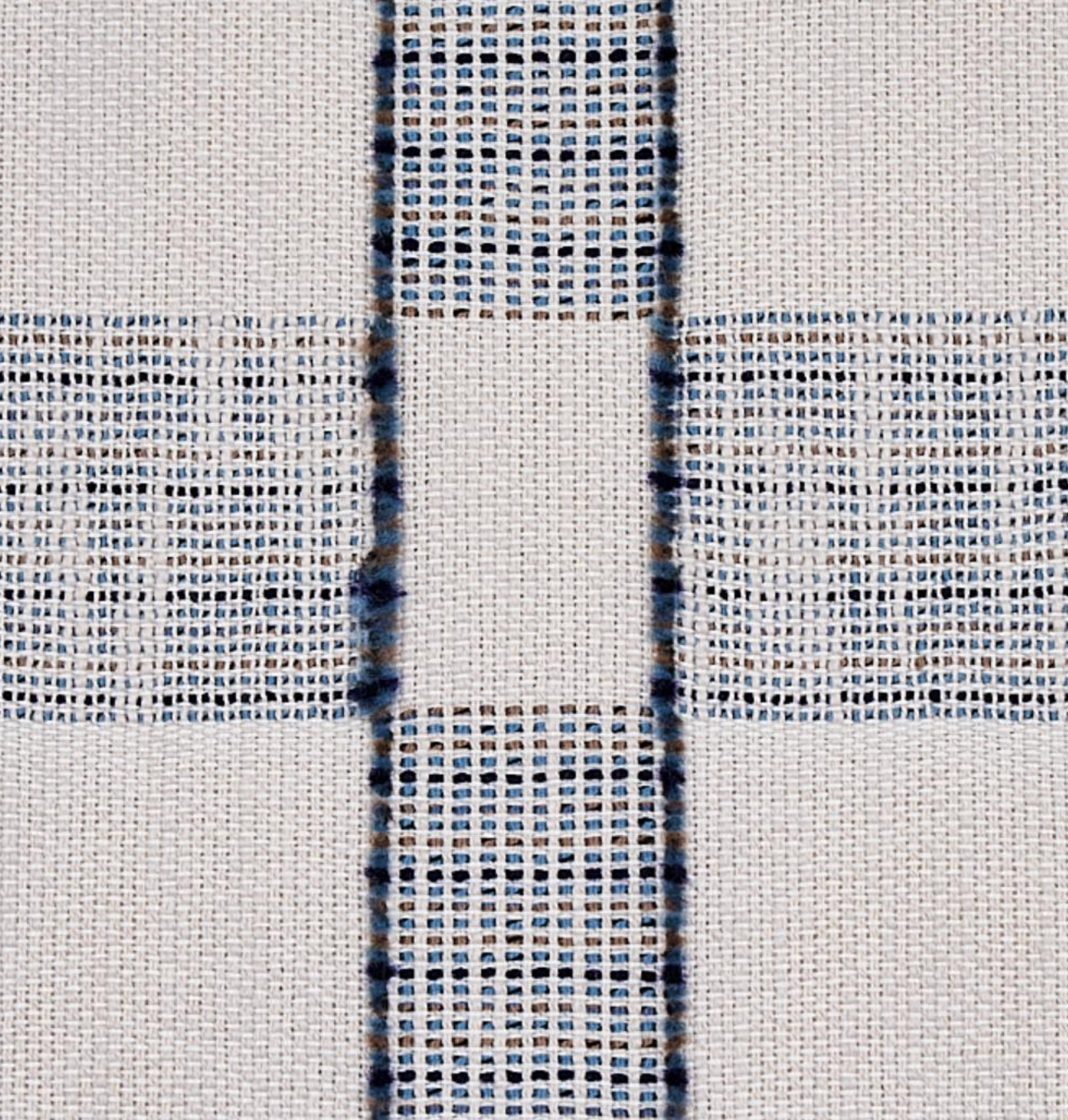 Elko Woven Pillow Cover in Indigo, Schumacher Textiles
