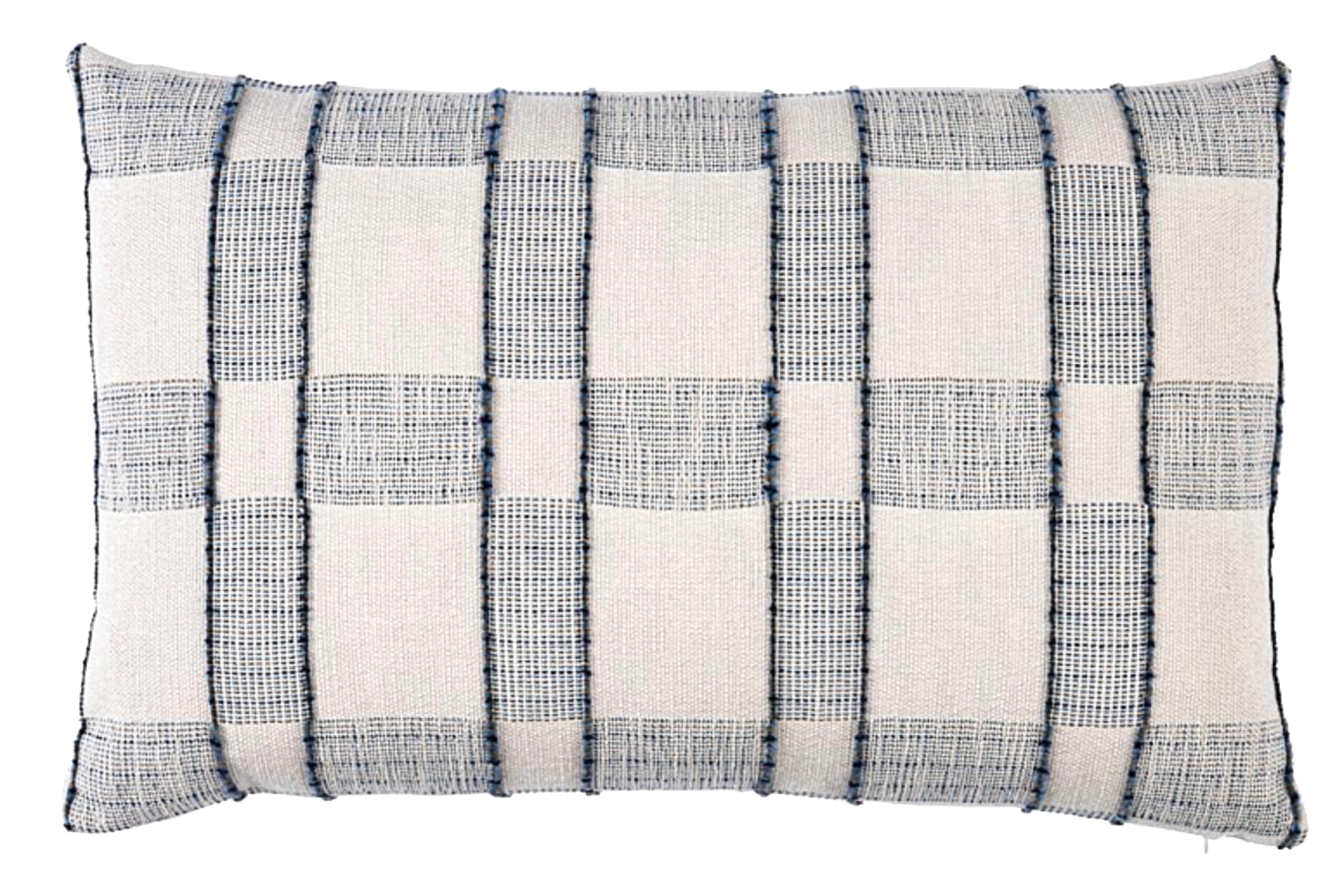Elko Woven Pillow Cover in Indigo, Schumacher Textiles