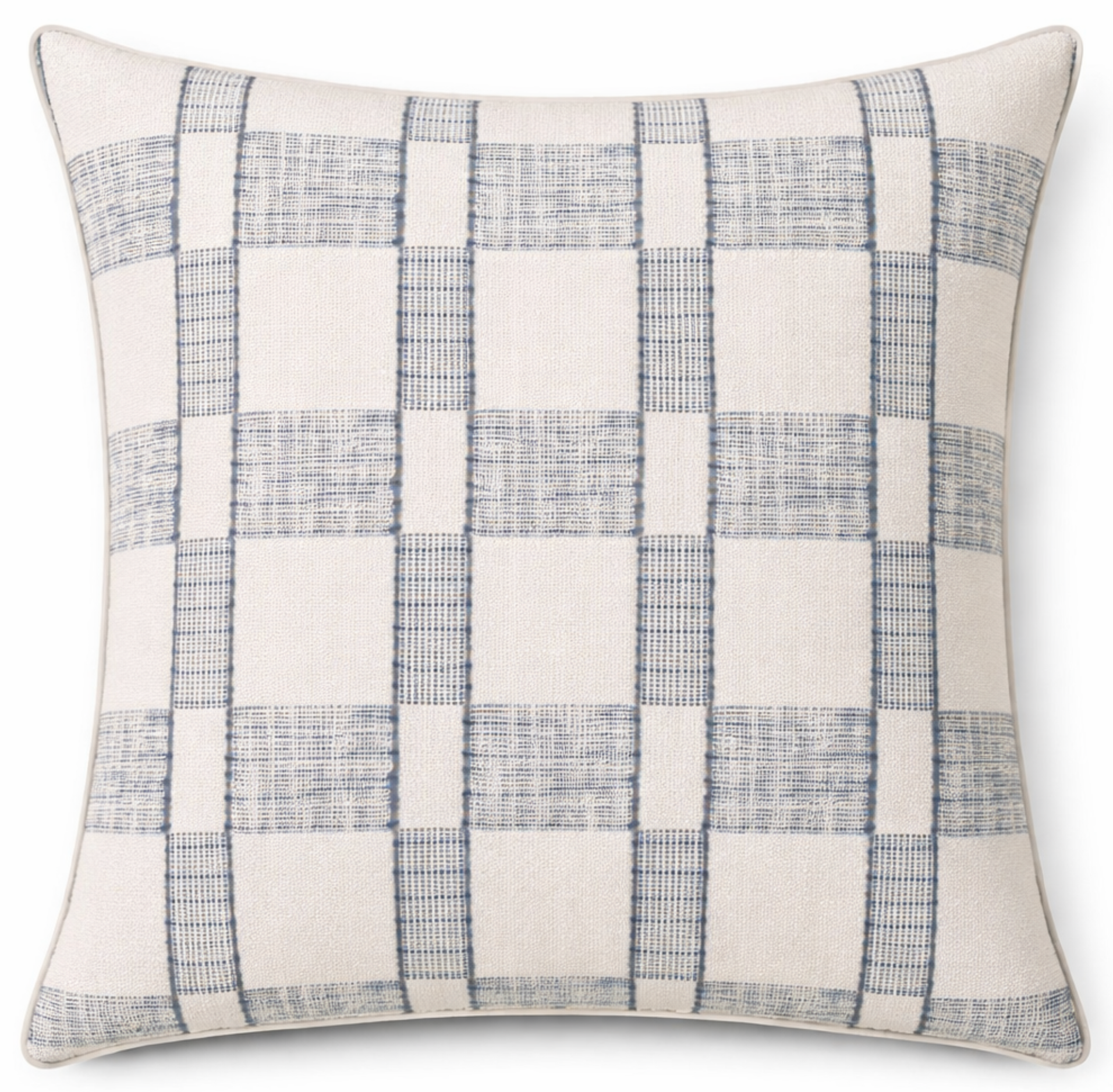 Elko Woven Pillow Cover in Indigo, Schumacher Textiles