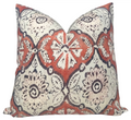 Minnie Maharani Pillow Cover in Ruby Red, Peter Dunham Textiles