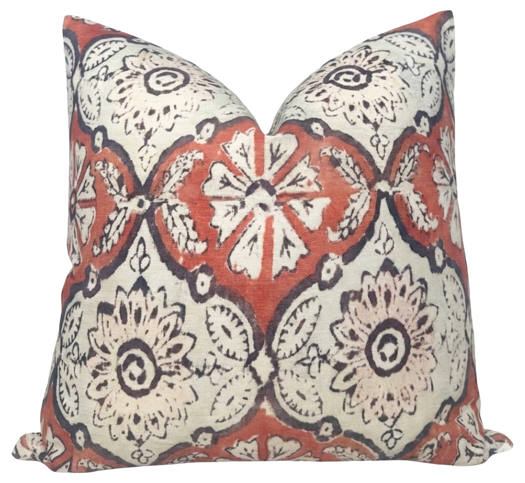 Minnie Maharani Pillow Cover in Ruby Red, Peter Dunham Textiles