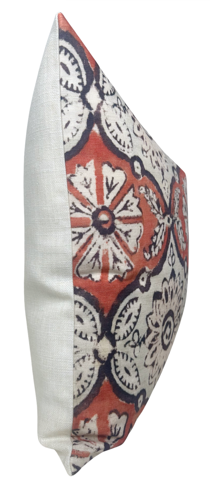 Minnie Maharani Pillow Cover in Ruby Red, Peter Dunham Textiles