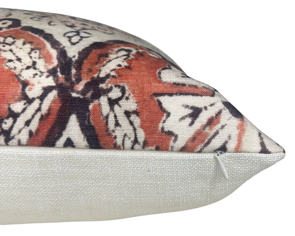 Minnie Maharani Pillow Cover in Ruby Red, Peter Dunham Textiles