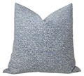 Sarong Weave Pillow Cover in Indigo Blue, Schumacher Textiles