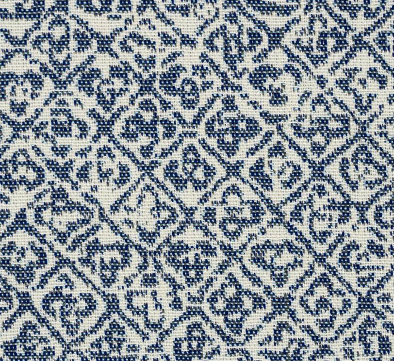 Sarong Weave Pillow Cover in Indigo Blue, Schumacher Textiles