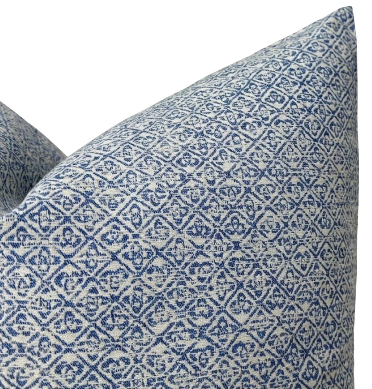 Sarong Weave Pillow Cover in Indigo Blue, Schumacher Textiles