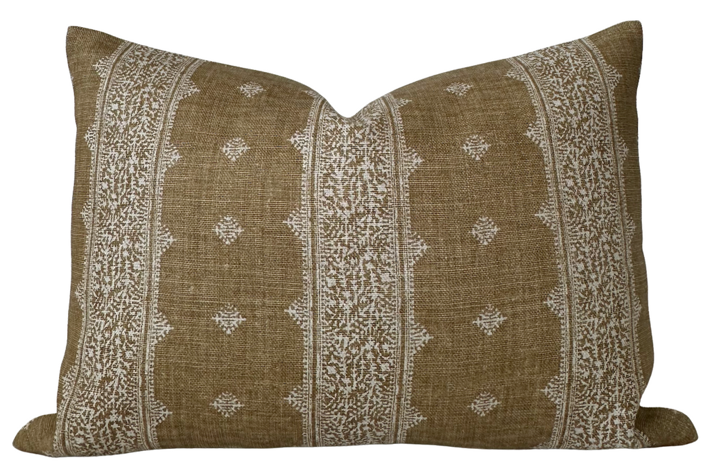 Fez Pillow Cover in Bronze, Peter Dunham Textiles
