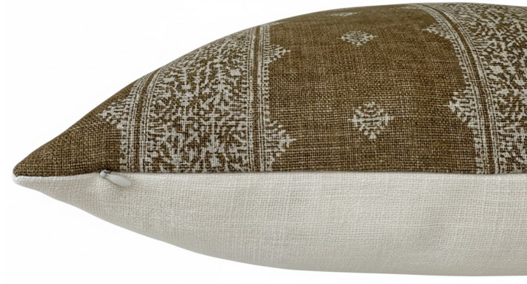 Fez Pillow Cover in Bronze, Peter Dunham Textiles