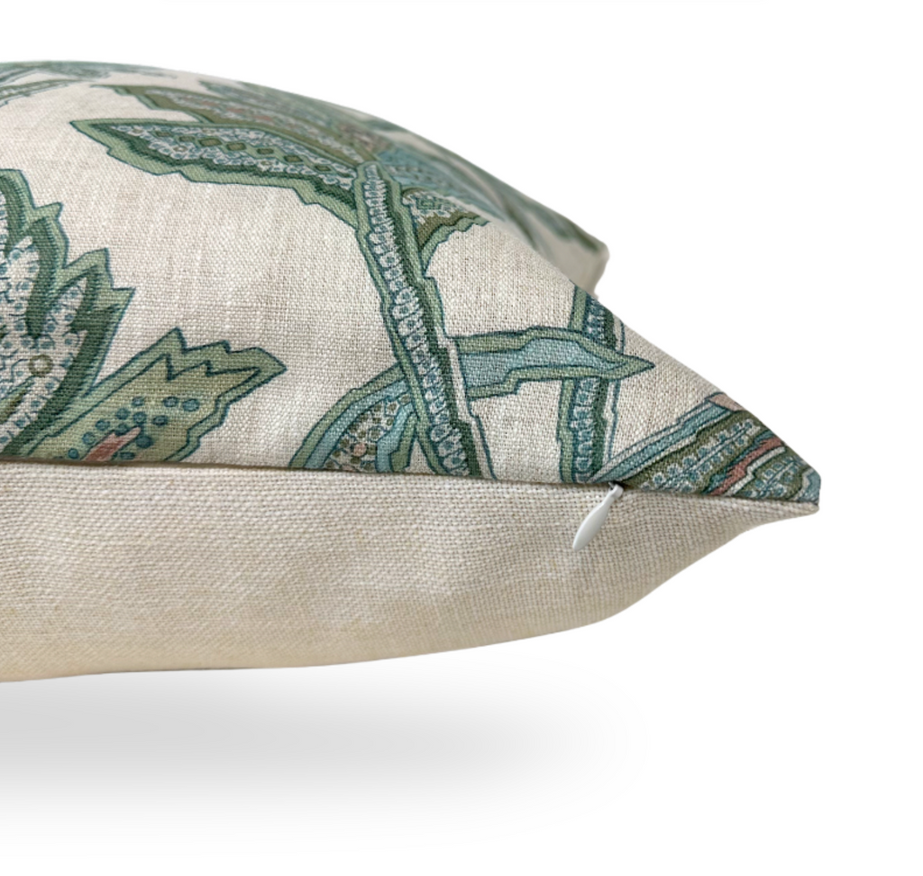 Breckenridge Floral Pillow Cover in Sage, Thibaut Pillows