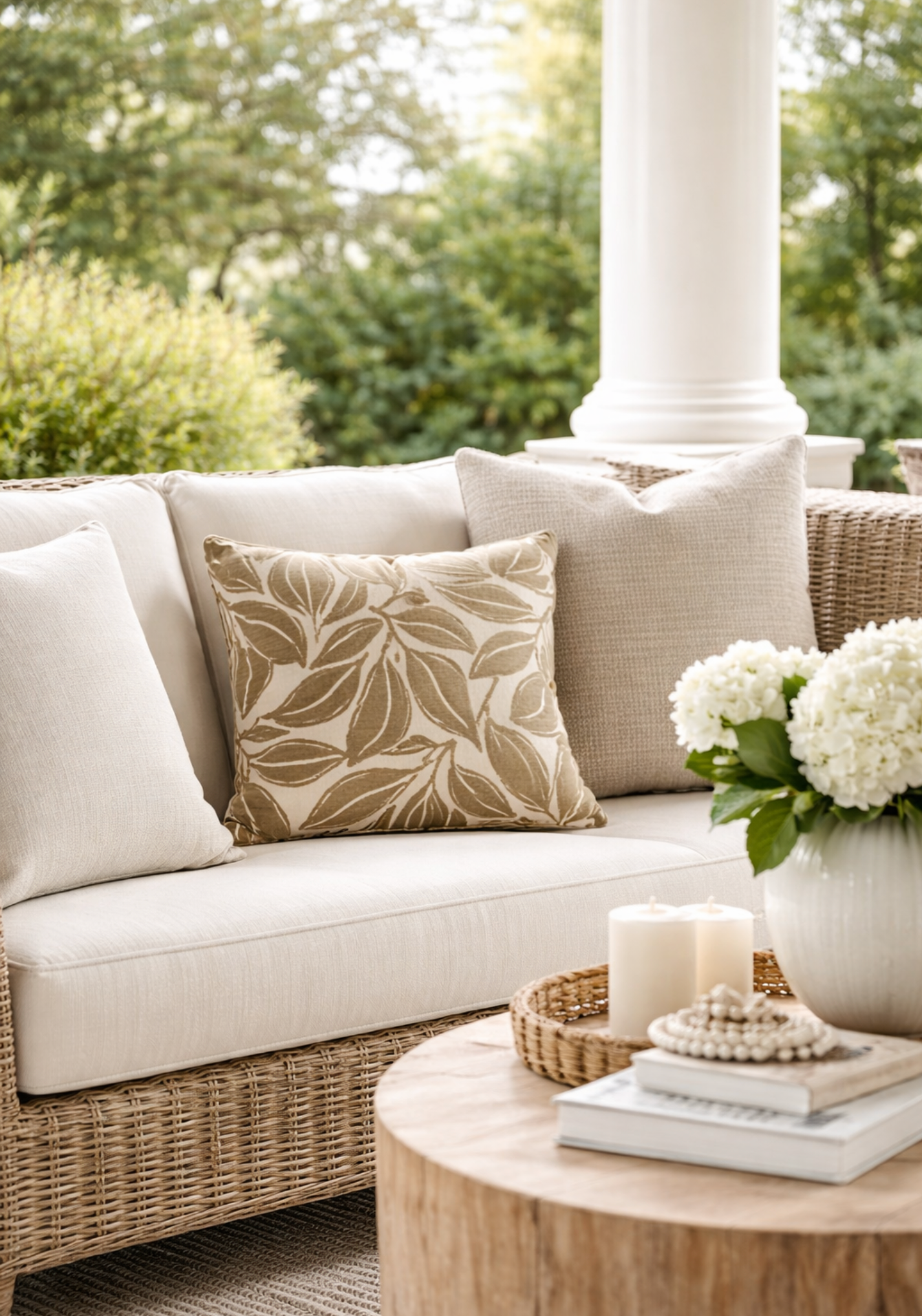 Kona Performance Velvet Pillow Cover in Mocha, Thibaut Pillows