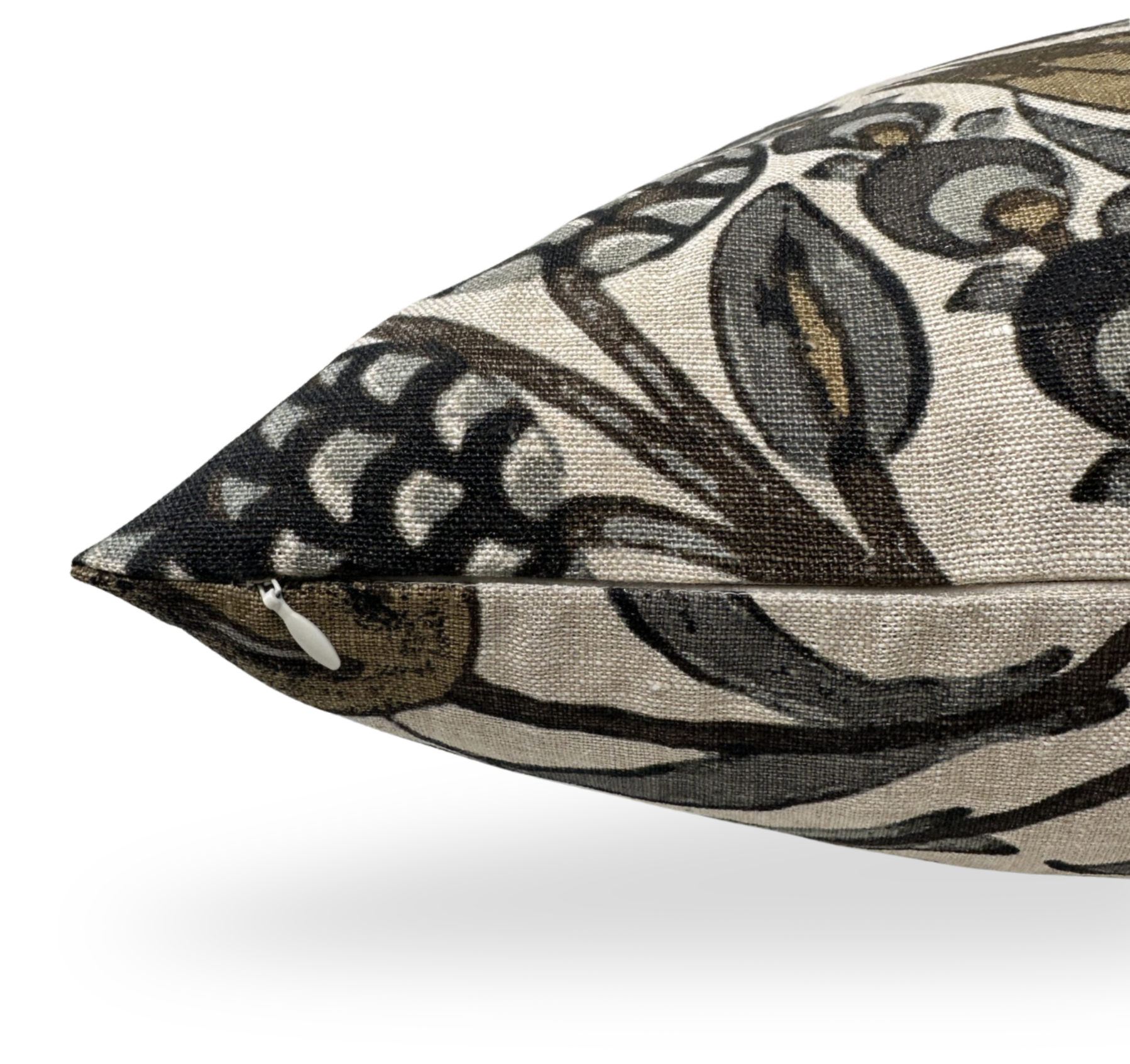 Cornelia Pillow Cover in Gold and Grey, Thibaut Pillows