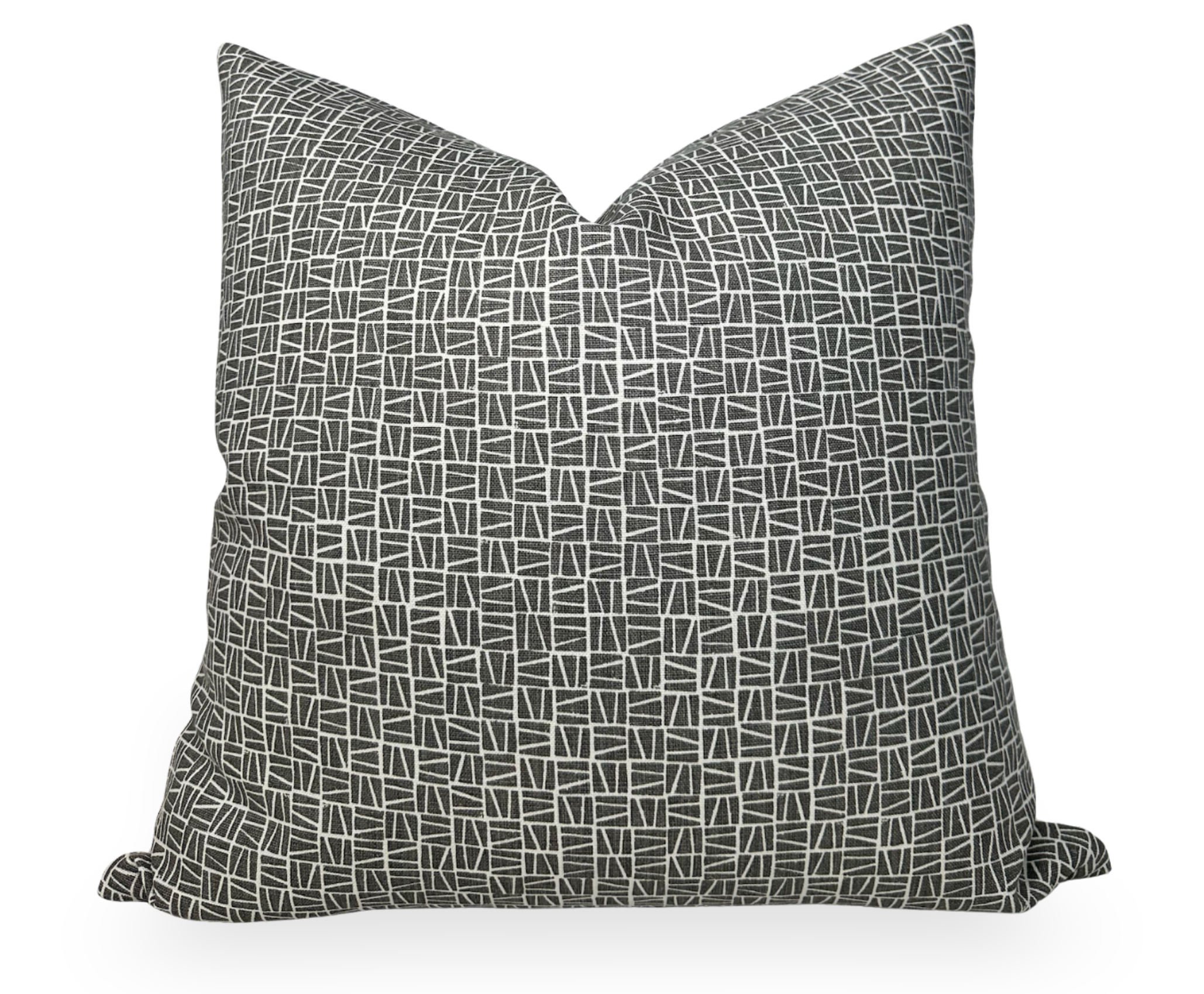 Camber Pillow Cover in Charcoal, Lindsay Alker Textiles