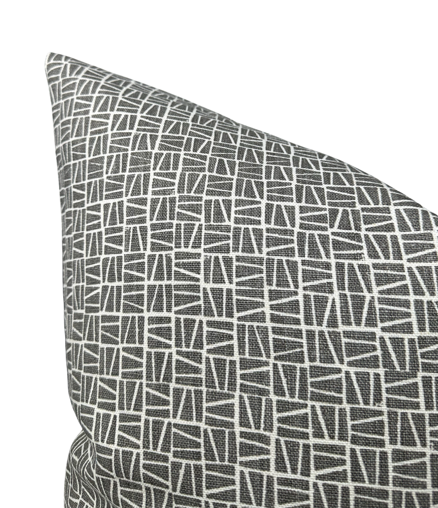Camber Pillow Cover in Charcoal, Lindsay Alker Textiles