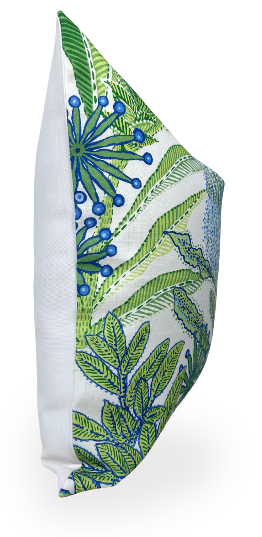 Protea Performance Pillow Cover in Blue + Green, Thibaut Pillows