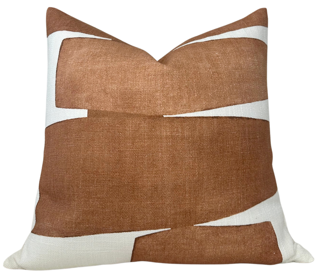 Stacked Pillow Cover in Clay