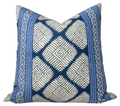 Austin Pillow Cover in Navy Blue, Thibaut Pillows