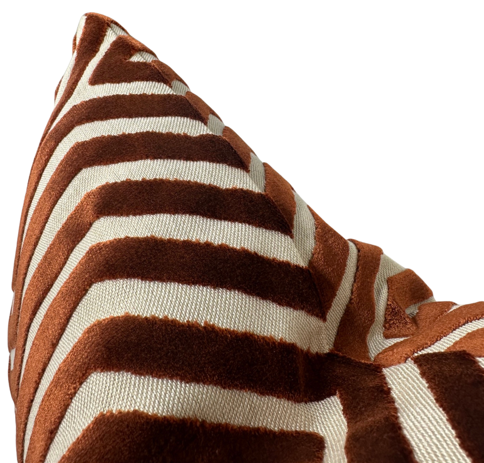 Vanderbilt Pillow Cover in Russet, Schumacher Textiles