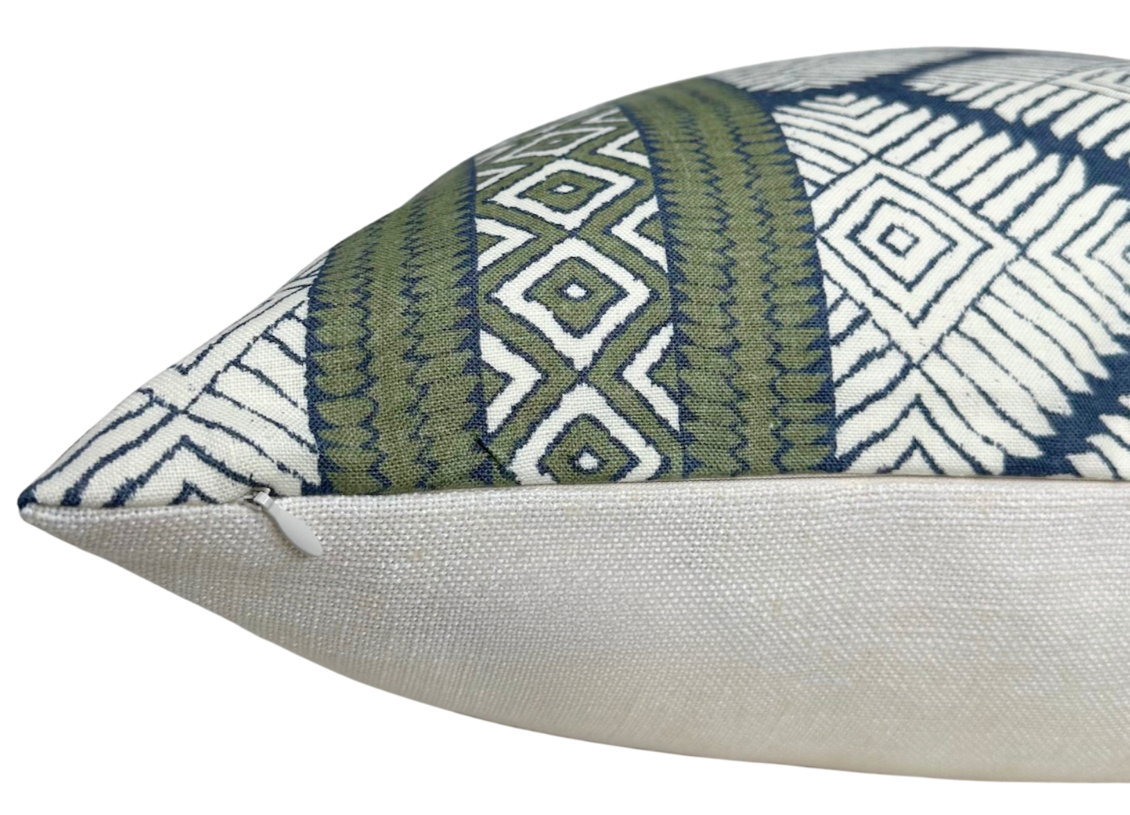 Austin Pillow Cover in Bluestone + Green, Thibaut Pillows