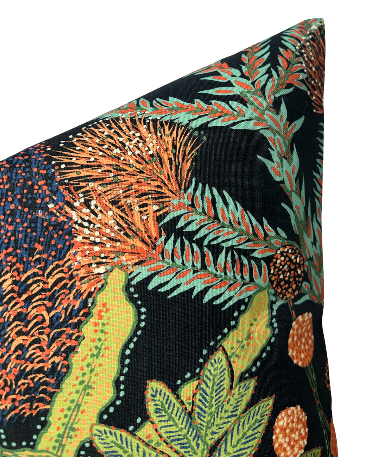 Protea Performance Pillow Cover in Black, Thibaut Pillows