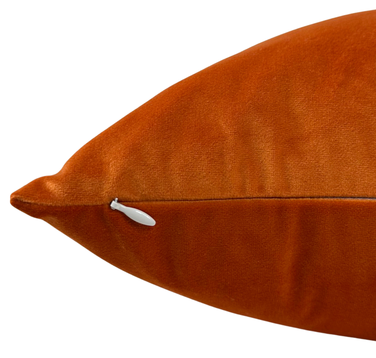 Orange Velvet Pillow Cover