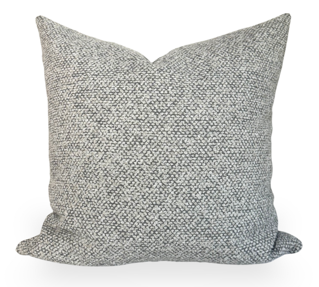 On the Lamb Woven Pillow Cover in Platinum, Performance Pillow