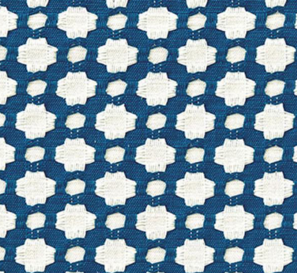 Betwixt Pillow Cover in Indigo, Schumacher Textiles