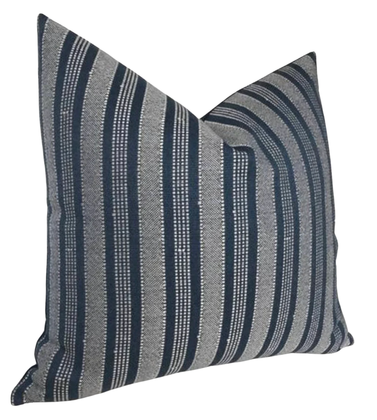 Amida Pillow Cover in White on Indigo, Peter Dunham Textiles