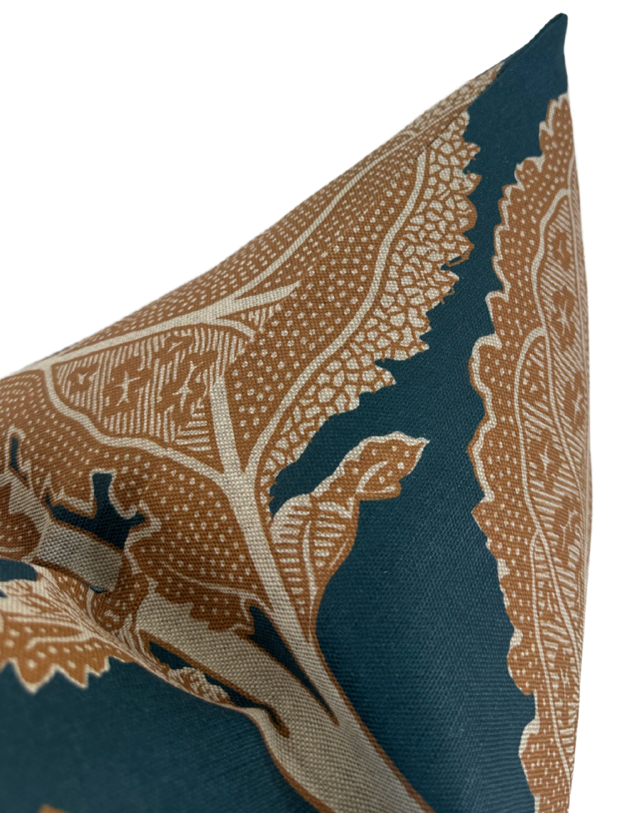 Lacinato Pillow Cover in Ochre + Mineral, Thibaut Pillows