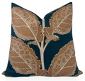 Lacinato Pillow Cover in Ochre + Mineral, Thibaut Pillows