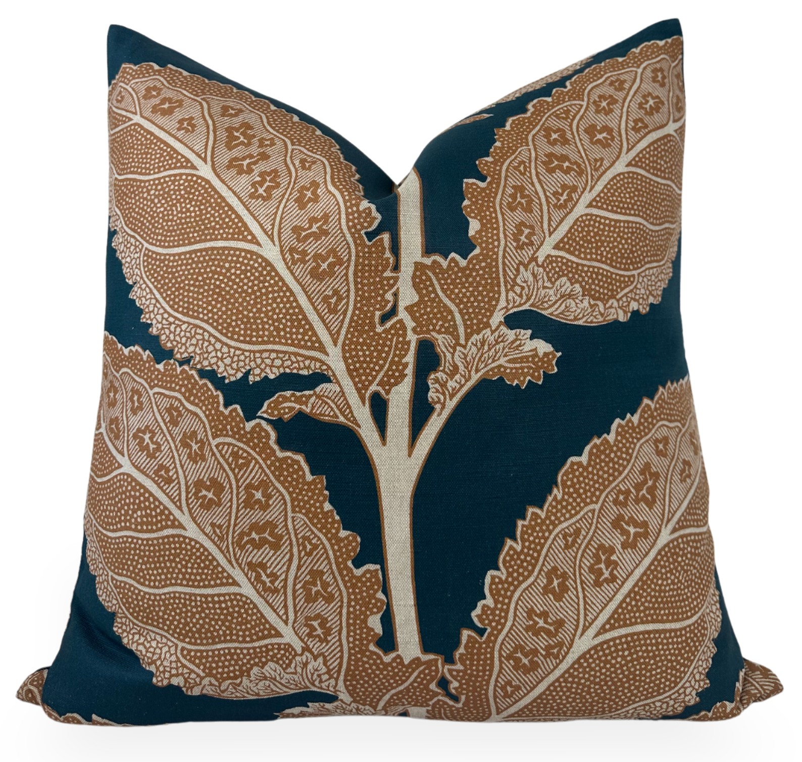 Lacinato Pillow Cover in Ochre + Mineral, Thibaut Pillows