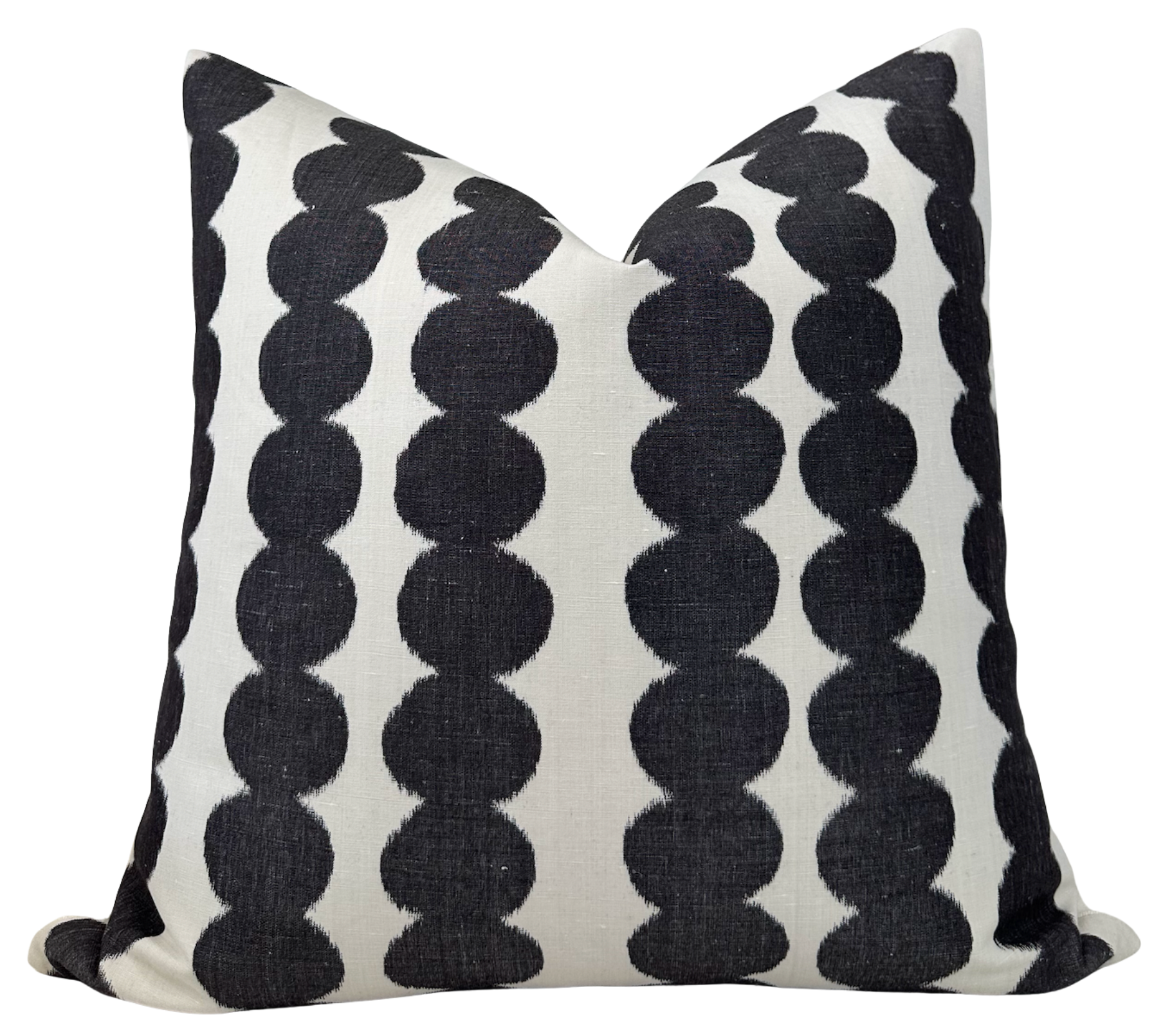 Full Circle Pillow Cover in Faded Black, Schumacher Textiles