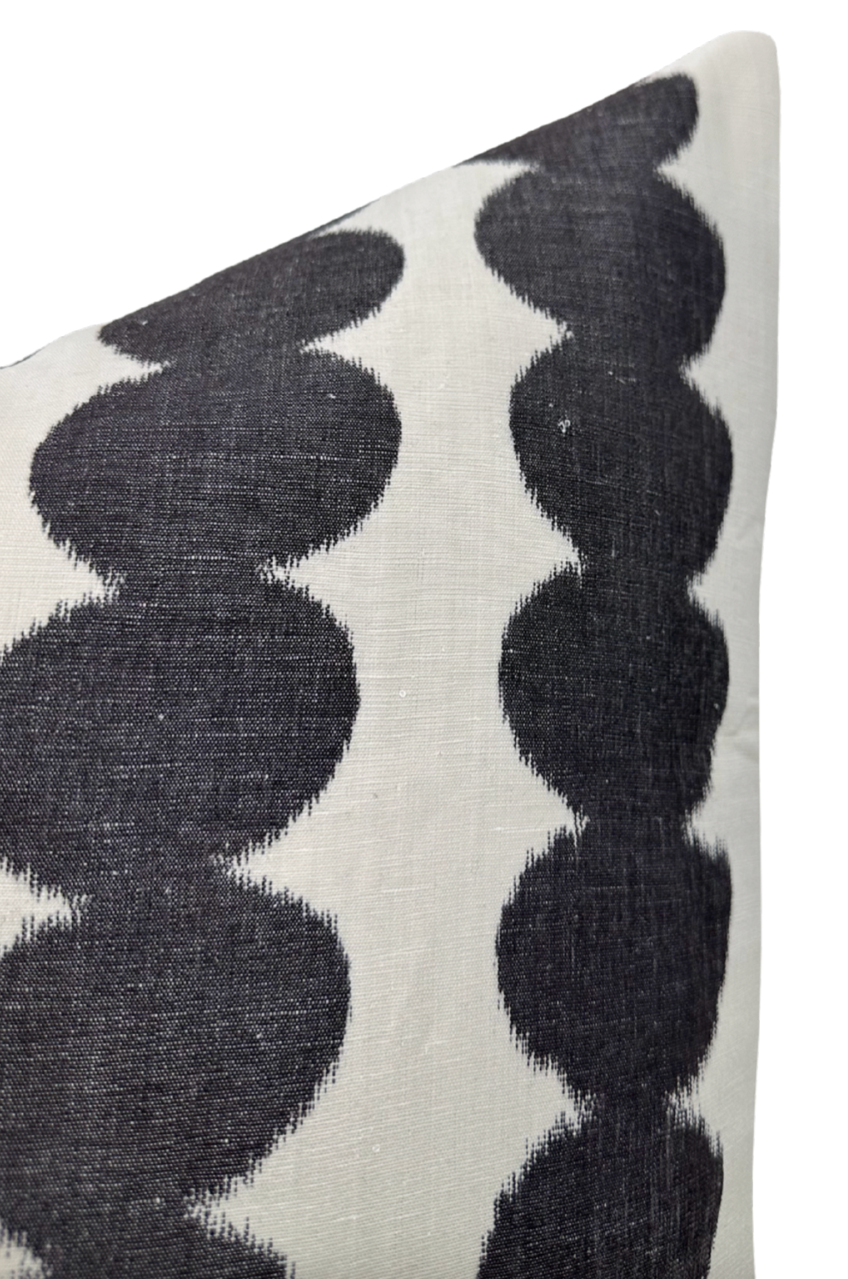 Full Circle Pillow Cover in Faded Black, Schumacher Textiles