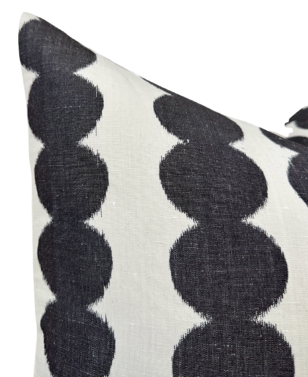 Full Circle Pillow Cover in Faded Black, Schumacher Textiles