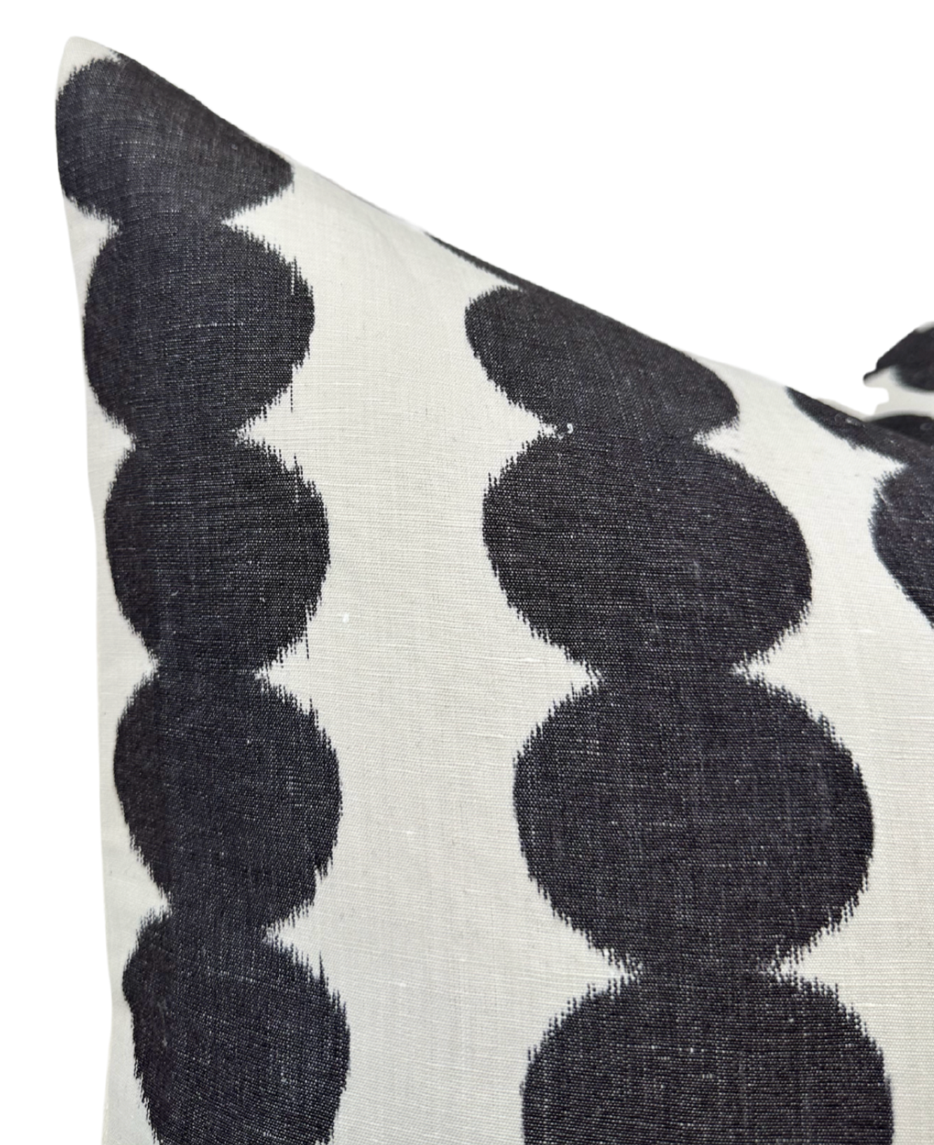 Full Circle Pillow Cover in Faded Black, Schumacher Textiles
