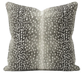 Antelope Pillow Cover in Charcoal