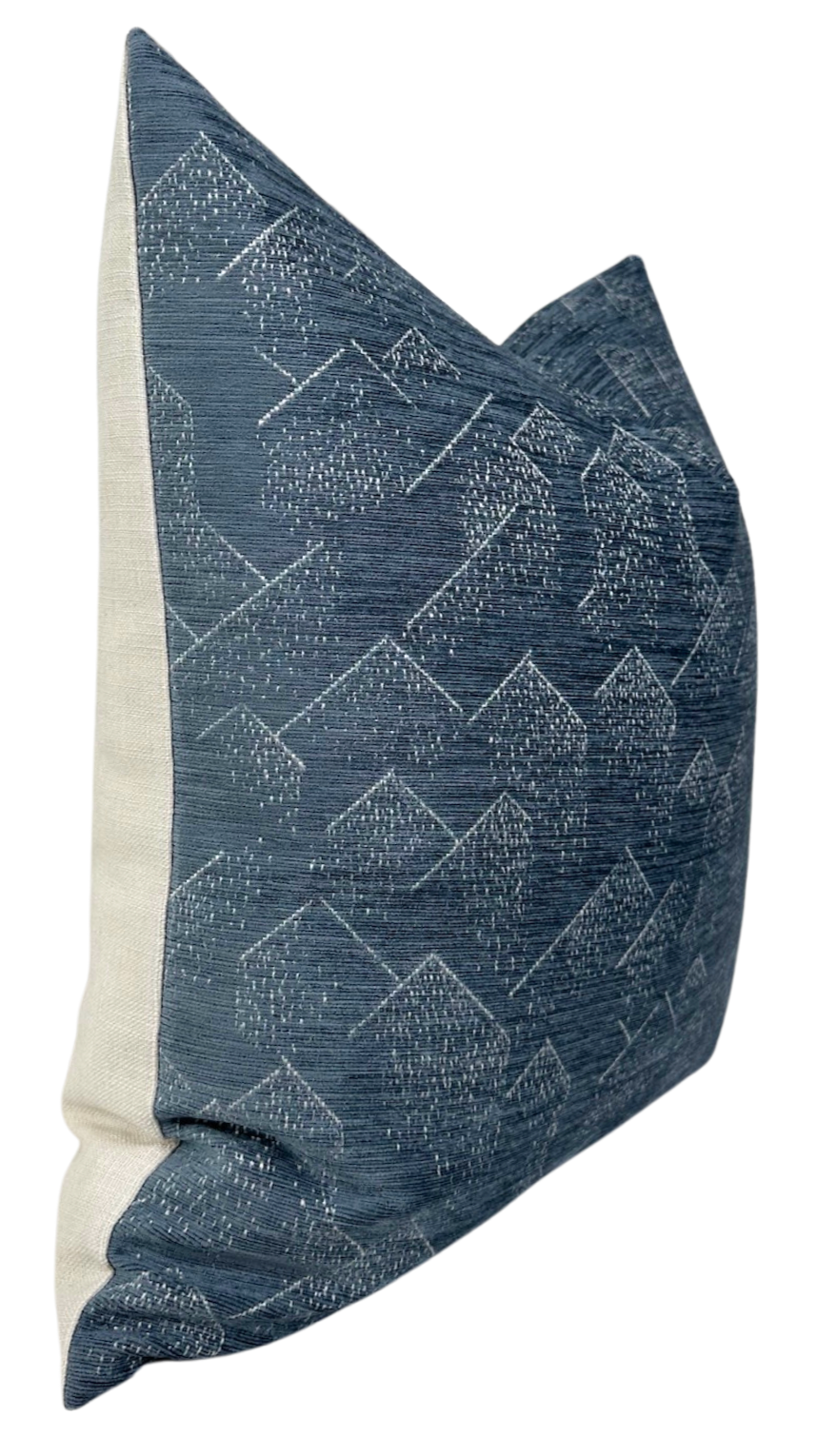 Brink Pillow Cover in Delft Ivory, Kelly Wearstler Textiles