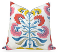 Tybee Tree Pillow Cover in Coral + Yellow, Thibaut Pillows