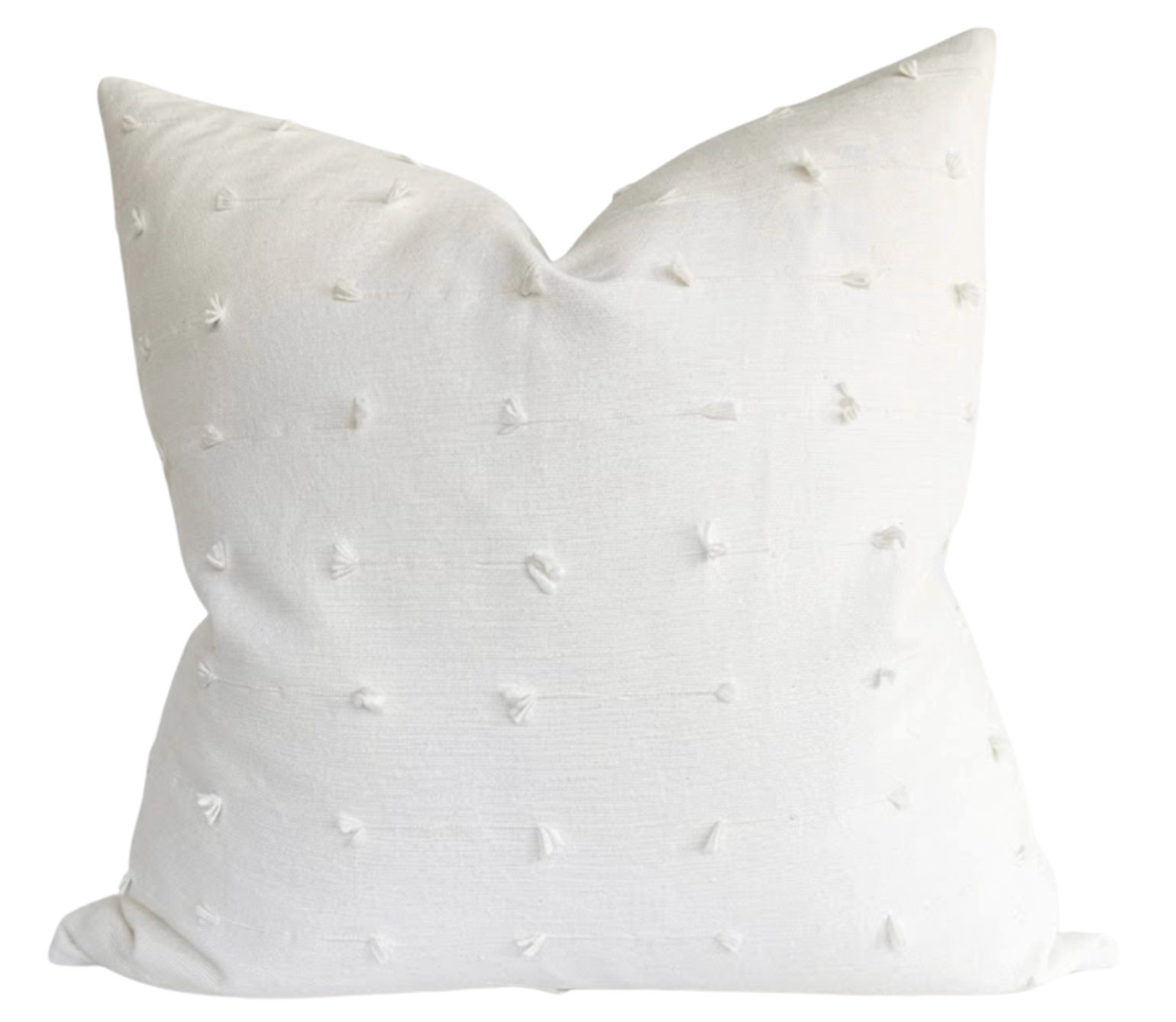 Teton Embroidered Pillow Cover in Snow, Schumacher Textiles