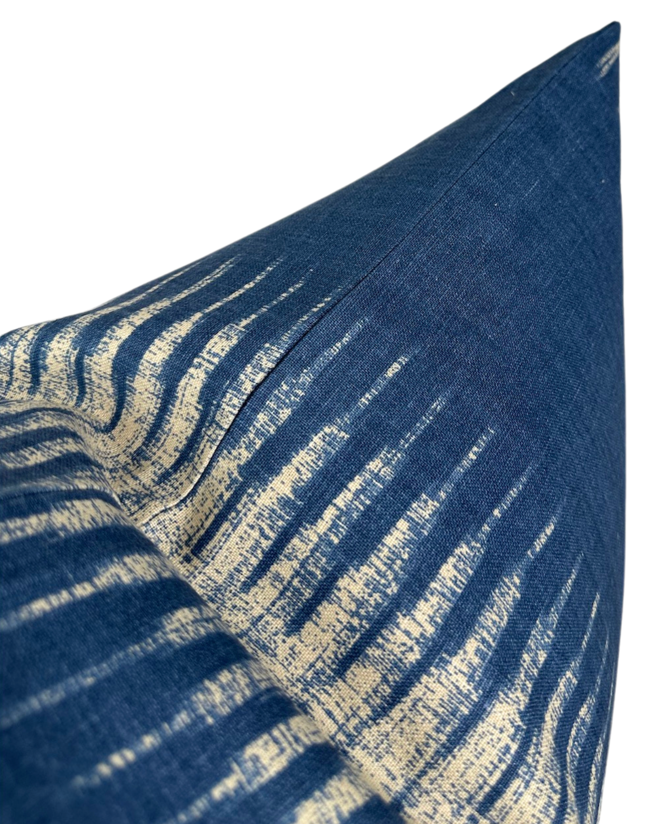 Ikat Pillow Cover in Indigo Blue, Peter Dunham Textiles
