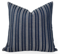 Amida Pillow Cover in White on Indigo, Peter Dunham Textiles