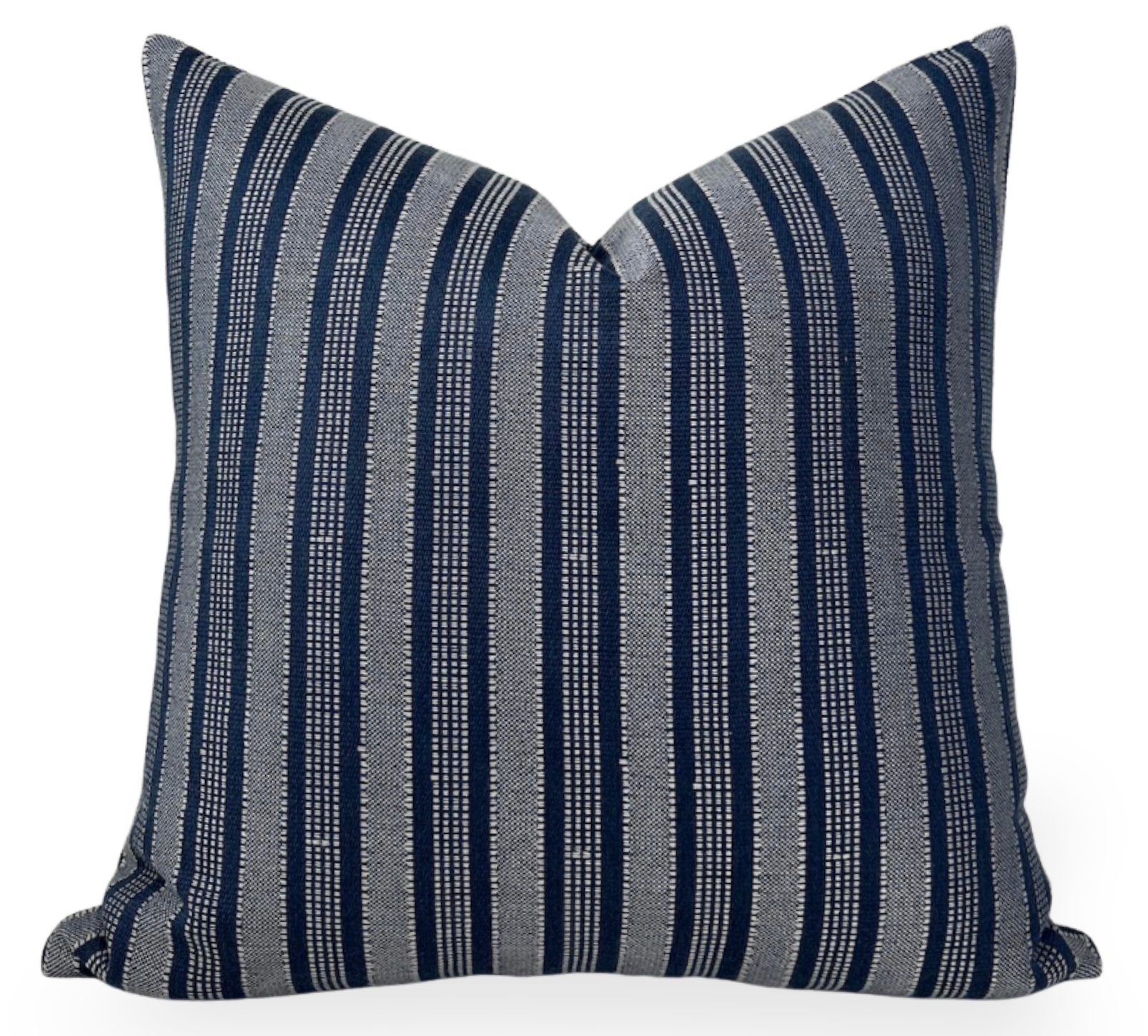 Amida Pillow Cover in White on Indigo, Peter Dunham Textiles