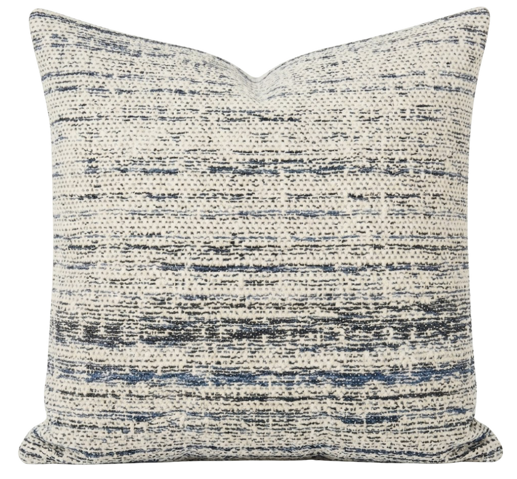 Sedona Woven Pillow Cover in River Blue, Schumacher Textiles