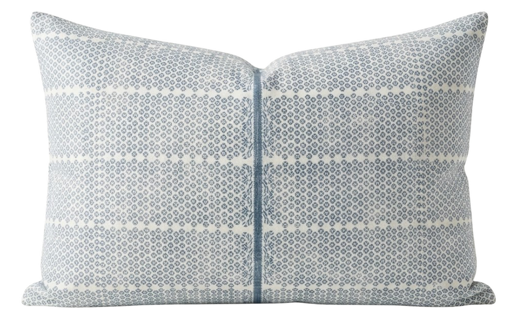 Madu Pillow Cover in Blue, Susan Connor Textiles