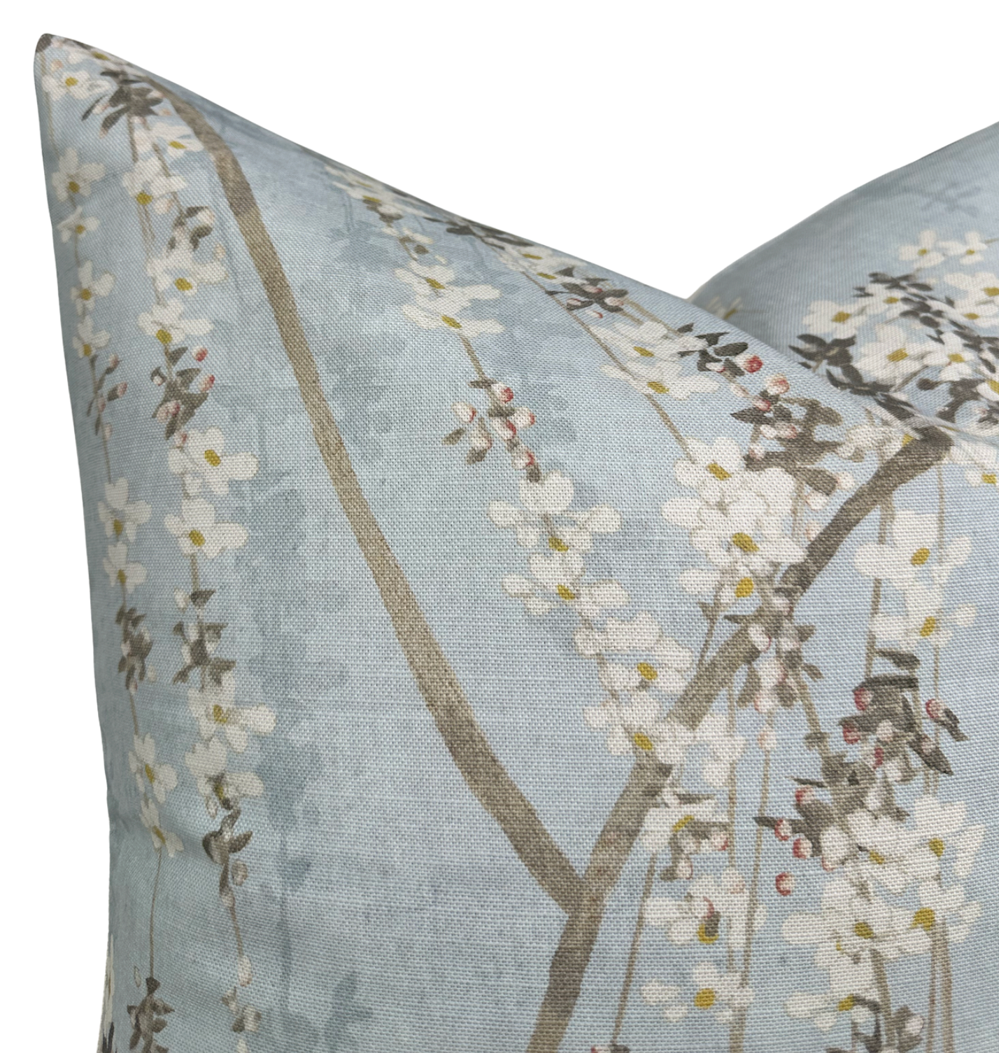 Weeping Blossom Pillow Cover in Blue, Thibaut Pillows