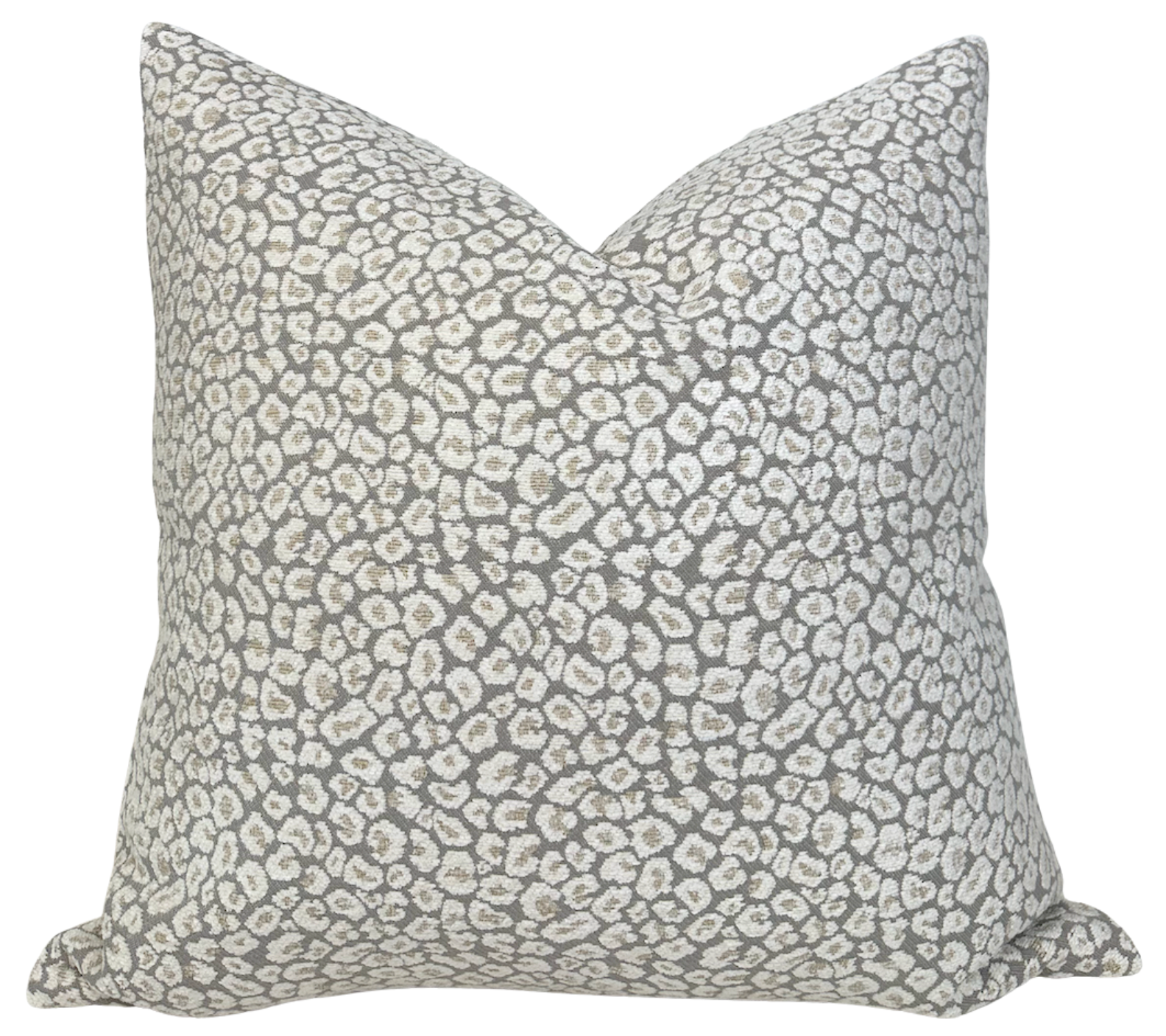 Spotted Chenille Pillow Cover in Ivory Natural