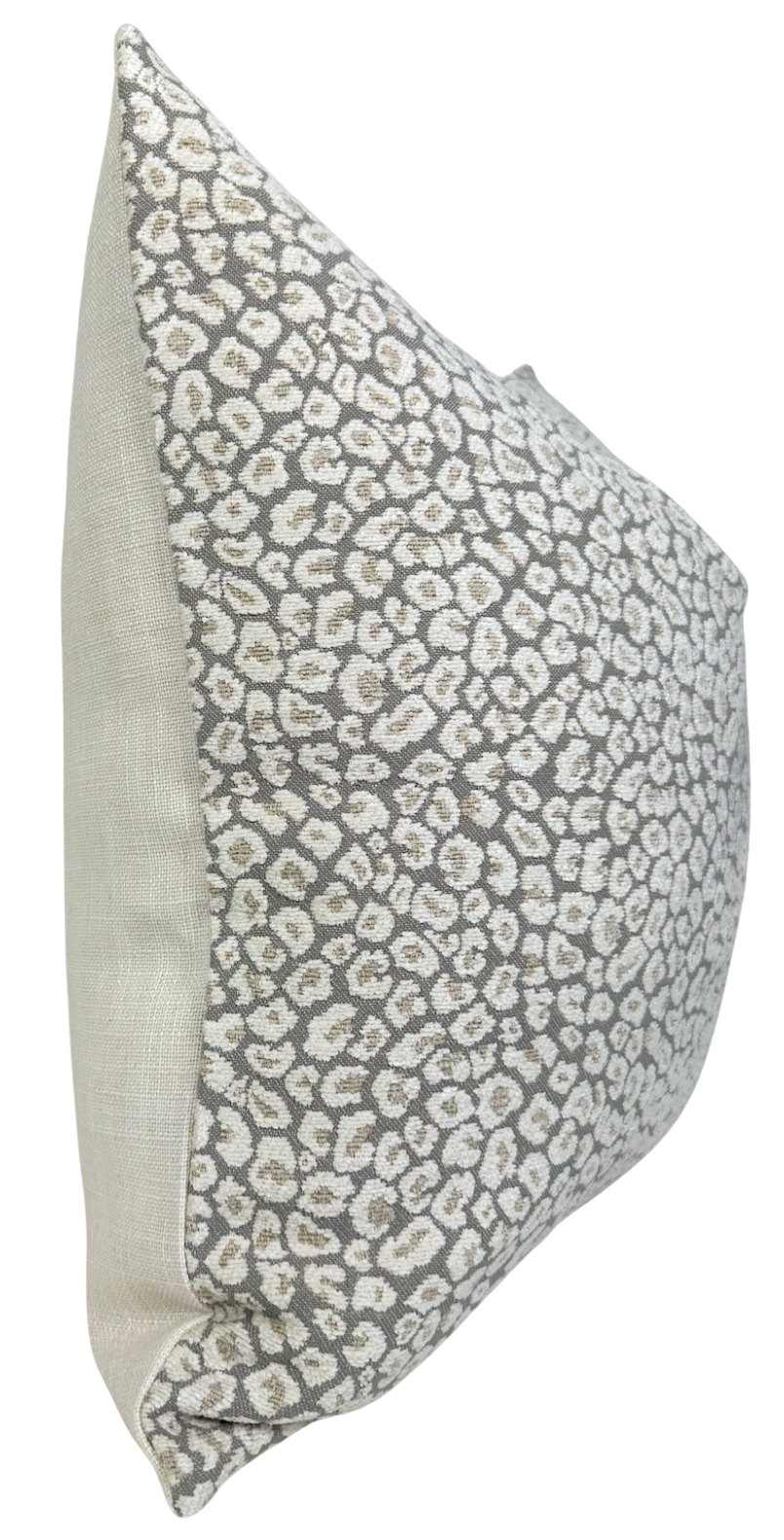Spotted Chenille Pillow Cover in Ivory Natural